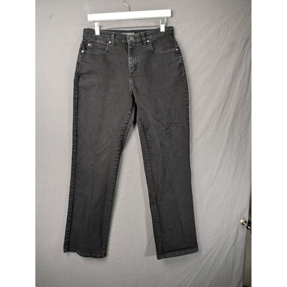 Lee Relaxed Fit Black Straight Leg Jeans Womens Size‎ 8 Medium